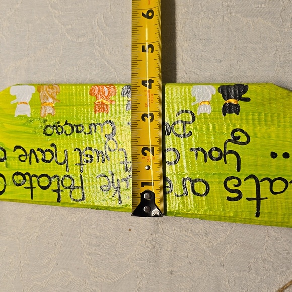 4X HOST PICK. FIRM. Curacao Drift Wood 6 Cat Hanging Sign - Picture 2 of 5